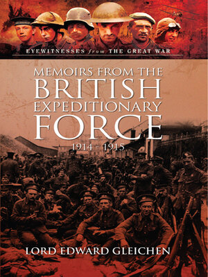 cover image of Memoirs from the British Expeditionary Force, 1914–1915